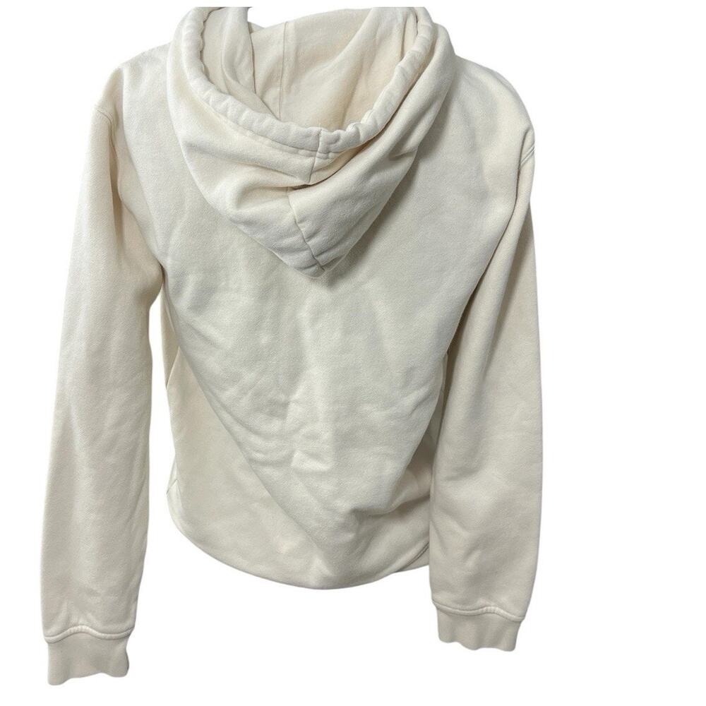Adidas Essentials Oversized Women's Size S Small Hoodie Ivory Sweatshirt White - Picture 3 of 7